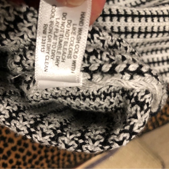 Lisa Todd Black and White Striped Crewneck Sweater - Picture 10 of 11